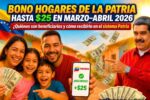 Bono Hogares de la Patria: hasta $25 en marzo–abril 2026, quiénes son beneficiarios y cómo recibirlo en el sistema Patria