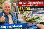 Apoyo Discapacidad marzo–abril 2026: $3,100 para beneficiarios, cómo registrarse y cobrar el pago